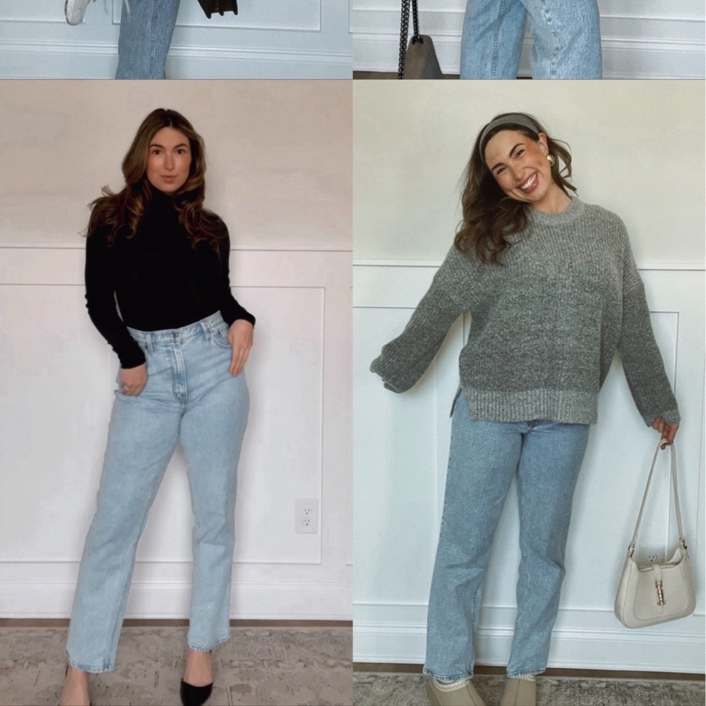 Curve love ultra high rise 90s straight jeans